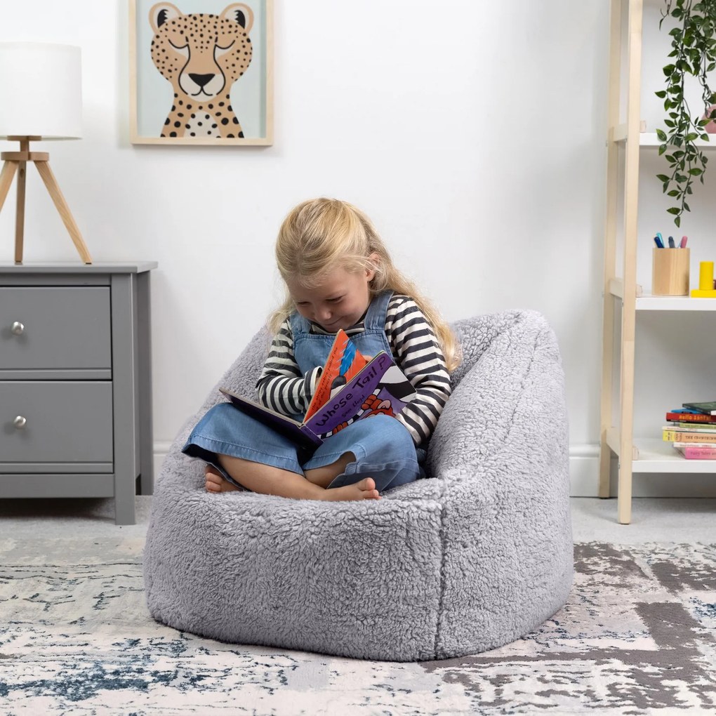 Teddy Zitzakstoel Kids - Grijs