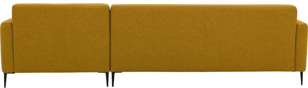 Goossens Key West geel, stof, 3-zits, modern design