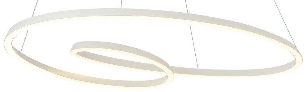 Scandinavische hanglamp beige 110cm incl. LED 3-staps dimbaar - Circuit