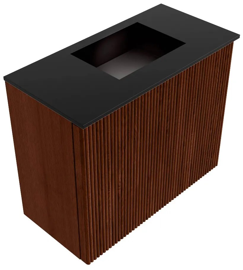 Mondiaz Joya 50cm toiletmeubel ruby met wastafel faye rechts zonder kraangat urban