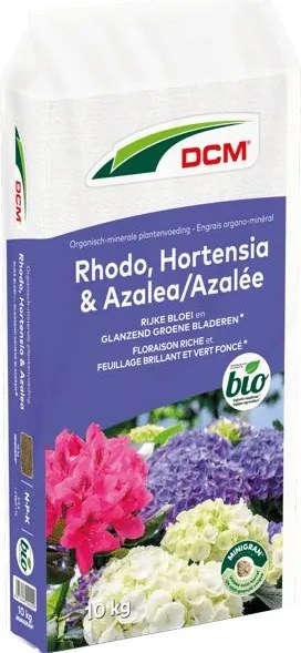DCM meststof voor rhododendron, hortensia &amp; azalea - 10 kg - voor 175 m² - Bio