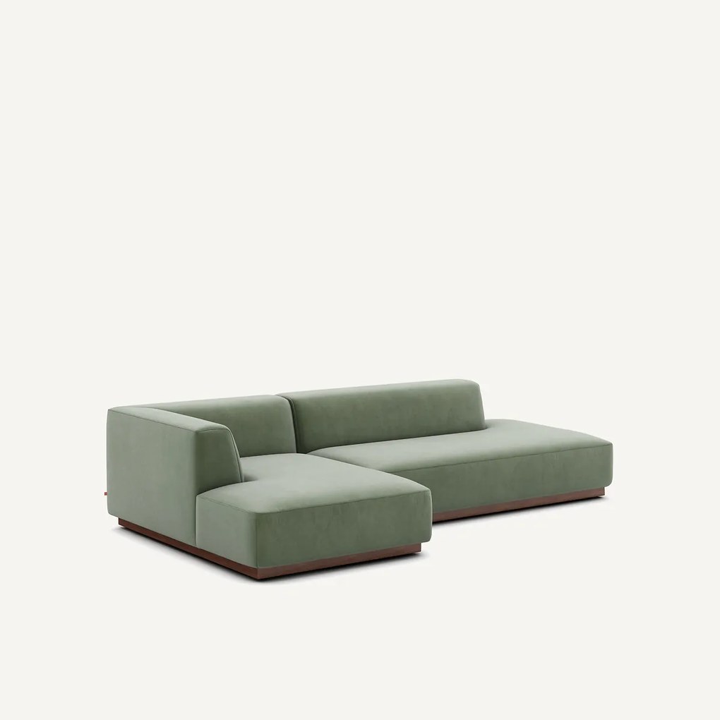 Linker hoekbank XL fluweel, Jacopo