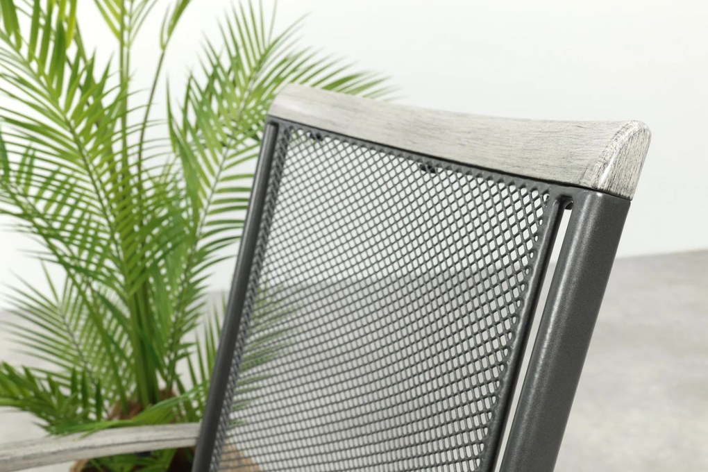 Royal Garden Balero stapelbare balkonset 3-delig strekmetaal 60x60 cm.