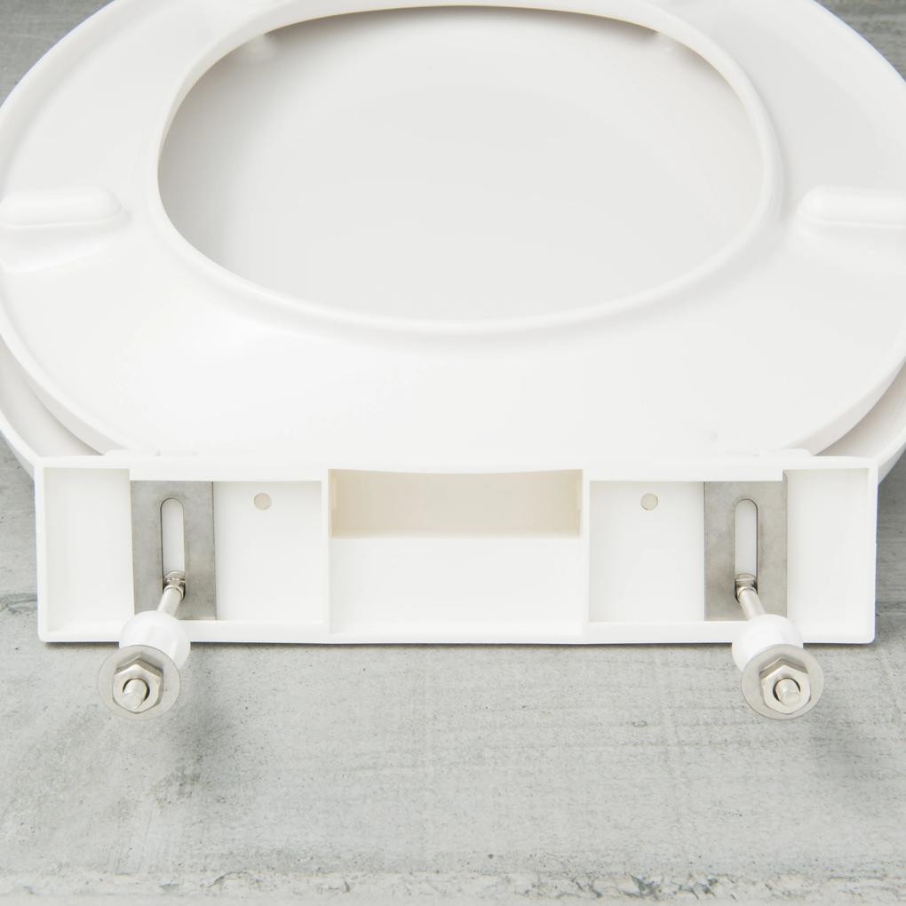 Schutte Duroplast WC-zitting met Soft-Close valrem, wit