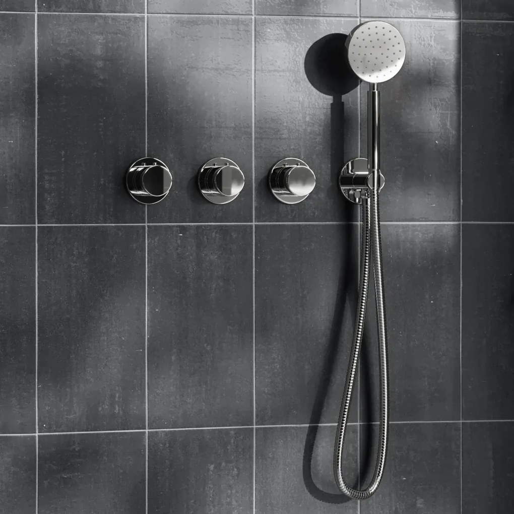 Saniclear Plus inbouw regendouche met inbouw douchekop 30x30cm chroom