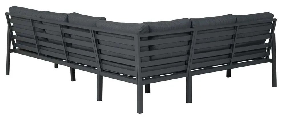 Garden Impressions Denver loungeset 4-delig links - zwart