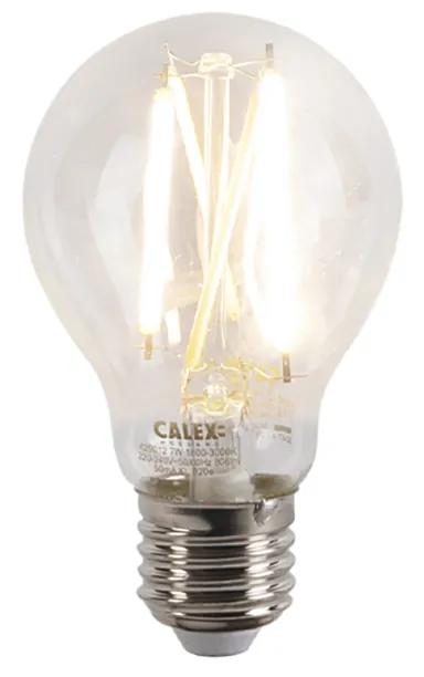 Eettafel / Eetkamer Smart hanglamp met dimmer roestbruin met rek incl. 4 Wifi A60 - Cage Rack Industriele / Industrie / Industrial E27 Binnenverlichting Lamp