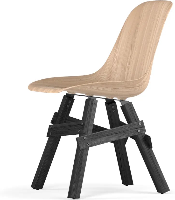 Icon stoel - W9 Side Chair Shell - Zwart onderstel
