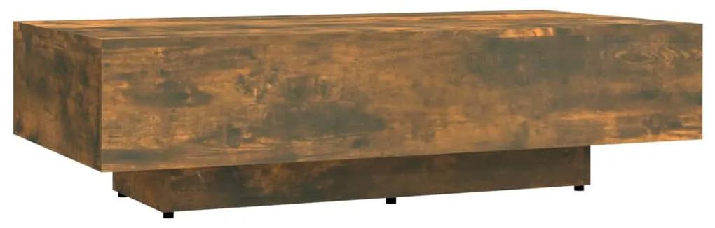 vidaXL Salontafel 115x60x31 cm bewerkt hout gerookt eikenkleurig