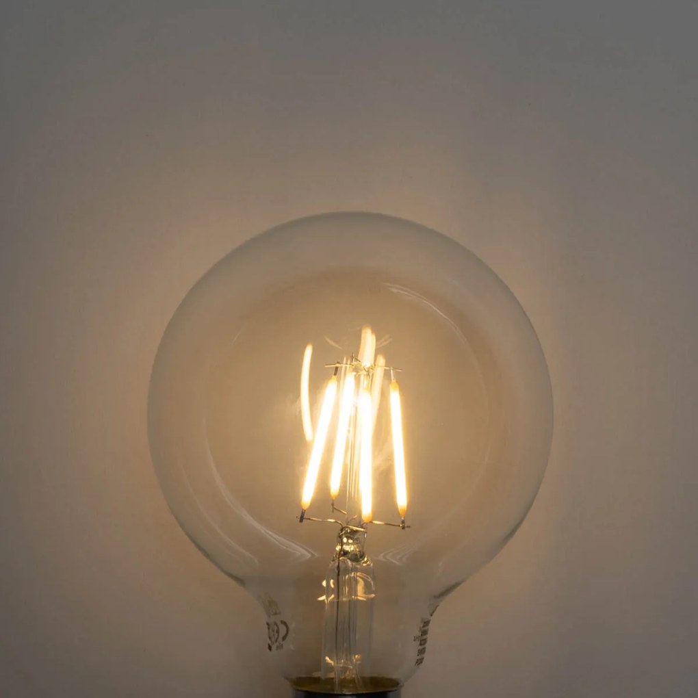 Set van 5 E27 3-staps dimbaar LED lamp G95 4W 450 lm 2700K