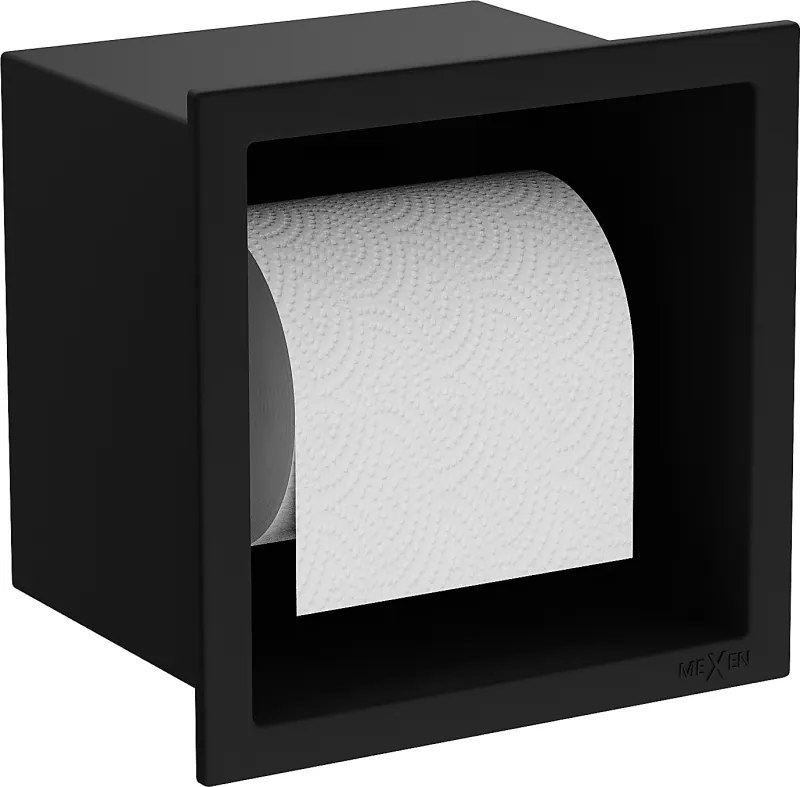 Mexen X-Wall-P toiletrolhouder, zwart - 1973