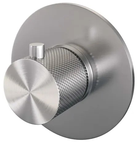 Brauer Brushed Carving inbouwthermostaat - met inbouwdeel - 1 carving knop - - PVD - geborsteld RVS 5-NG-090
