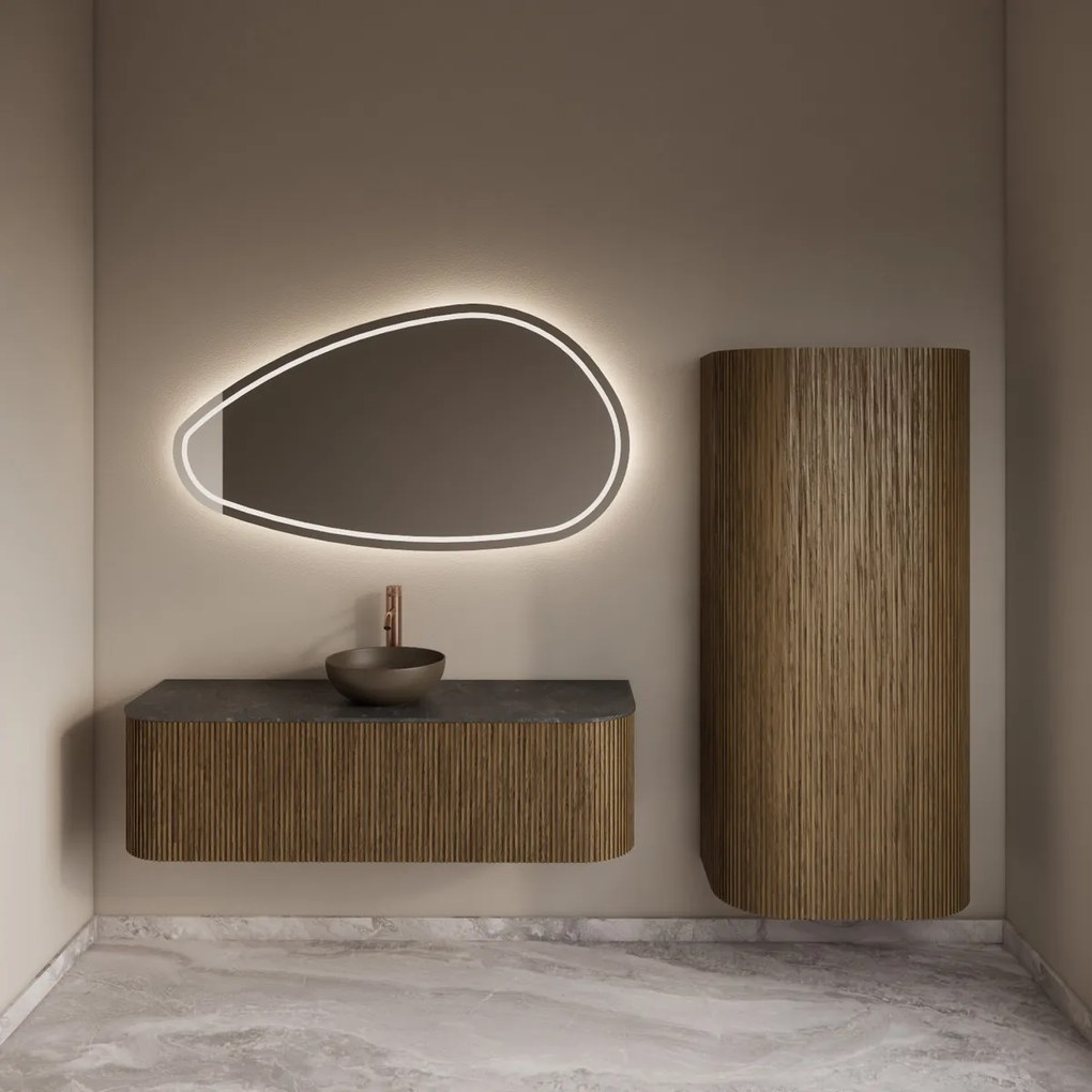 Gliss Design Alluro kolomkast 160cm castle brown
