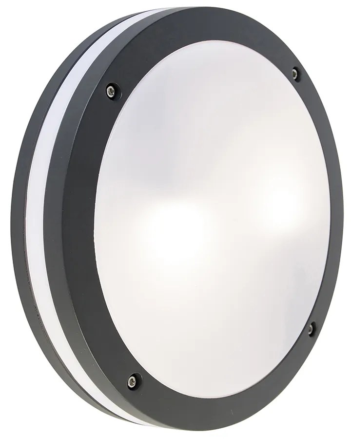 Smart wand- en plafondlamp donkergrijs incl. Wifi A60 - Glow