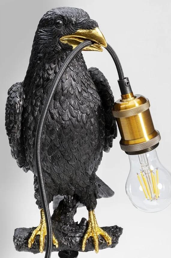 Kare Design Sitting Crow Tafellamp Raaf - Zwart
