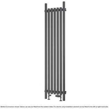 Eastbrook Lambourne horizontale radiator 40x180cm 888W antraciet