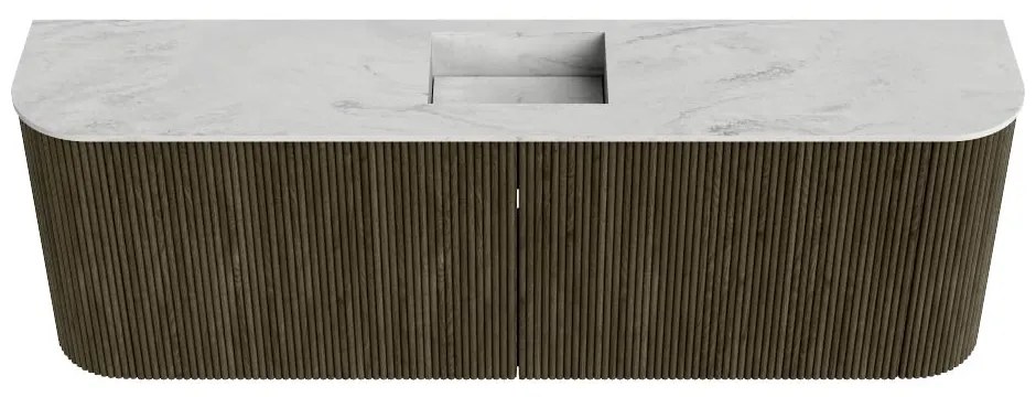 Mondiaz Joya DLux 125cm toiletmeubel ronding links/rechts shadow met wastafel faye midden zonder kraangat opalo
