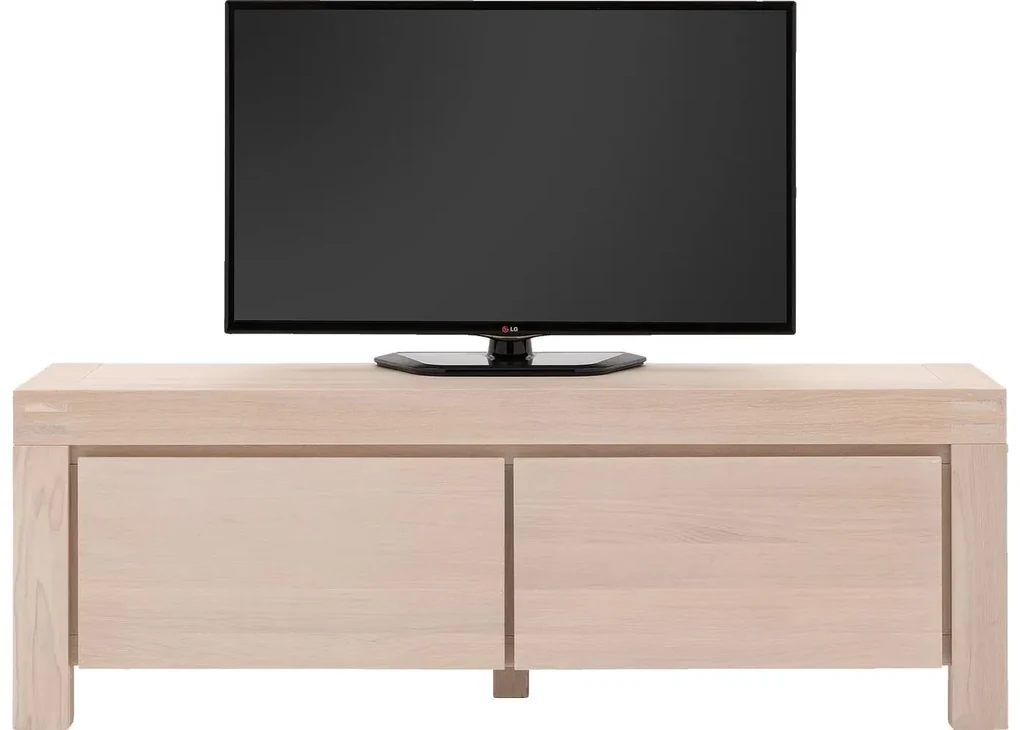 Goossens Tv Meubel Clear, 2 kleppen 45 cm diep