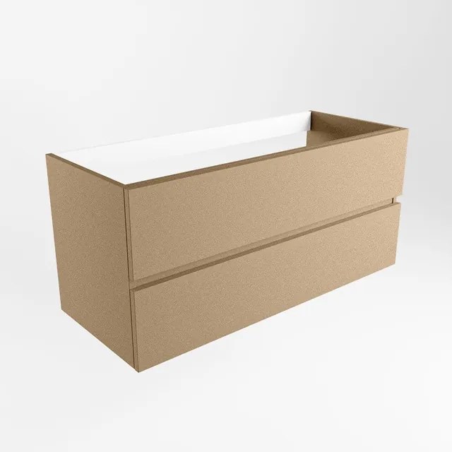 Mondiaz VICA wastafelonderkast - 110x45x50cm - 2 lades - uitsparing rechts - softclose - Oro M73115Oro