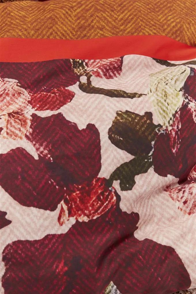 Oilily | Dekbedovertrekset Mellow Rose tweepersoons: breedte 200 cm x lengte 200/220 cm + rood dekbedovertreksets katoensatijn | NADUVI outlet