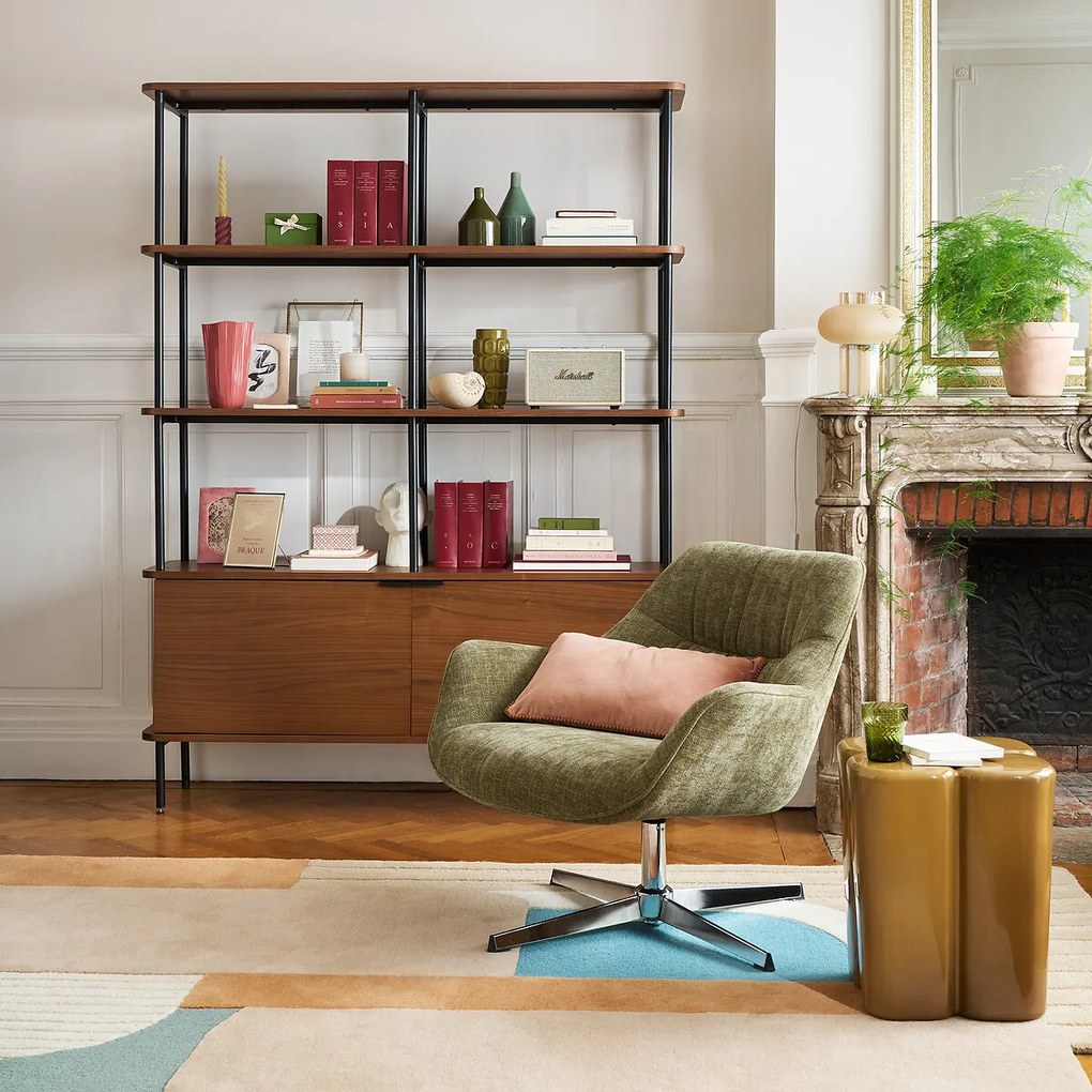 Draaifauteuil, gestructureerde stof, Hemmo