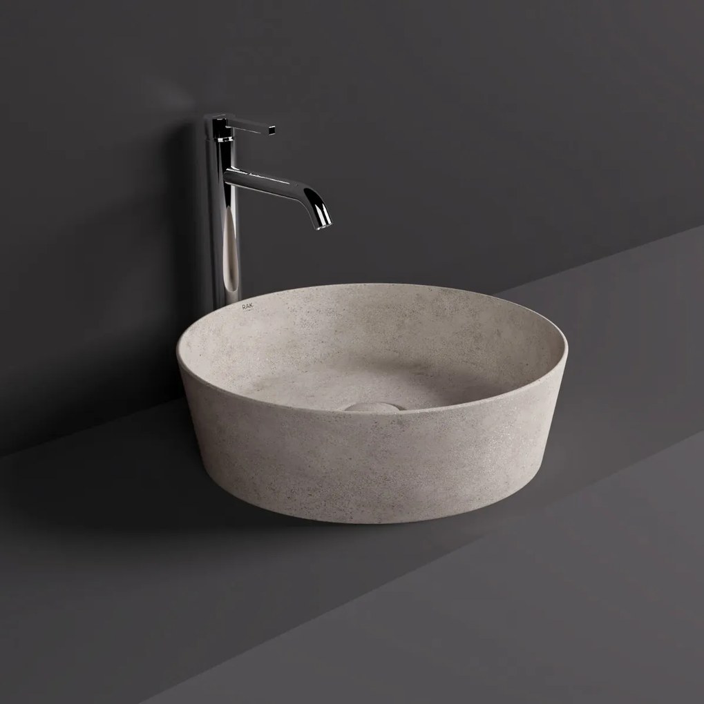 Rak Skin ronde waskom 42cm beige beton