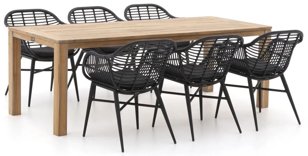 Intenso Azora/ROUGH-S 220cm dining tuinset 7-delig