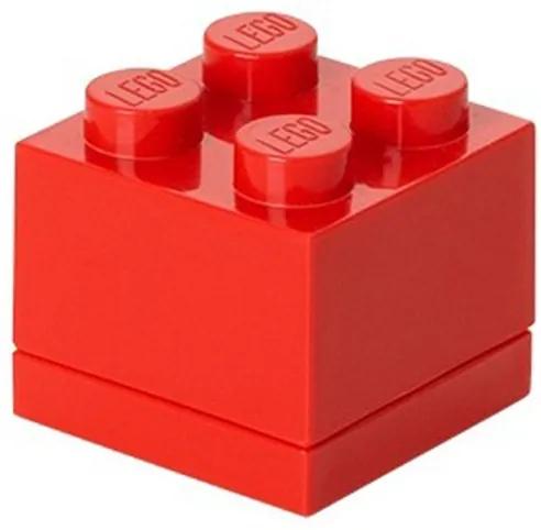 LEGO Opbergbox: mini brick 4 rood