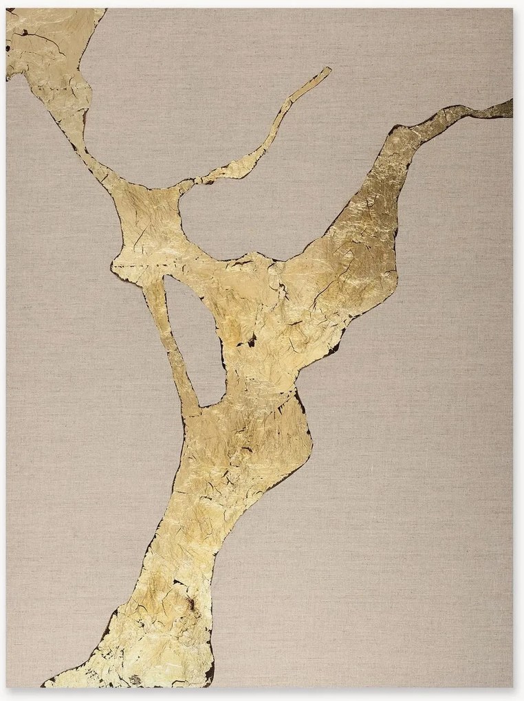 Handbeschilderd canvasdoekk Horizon Gold