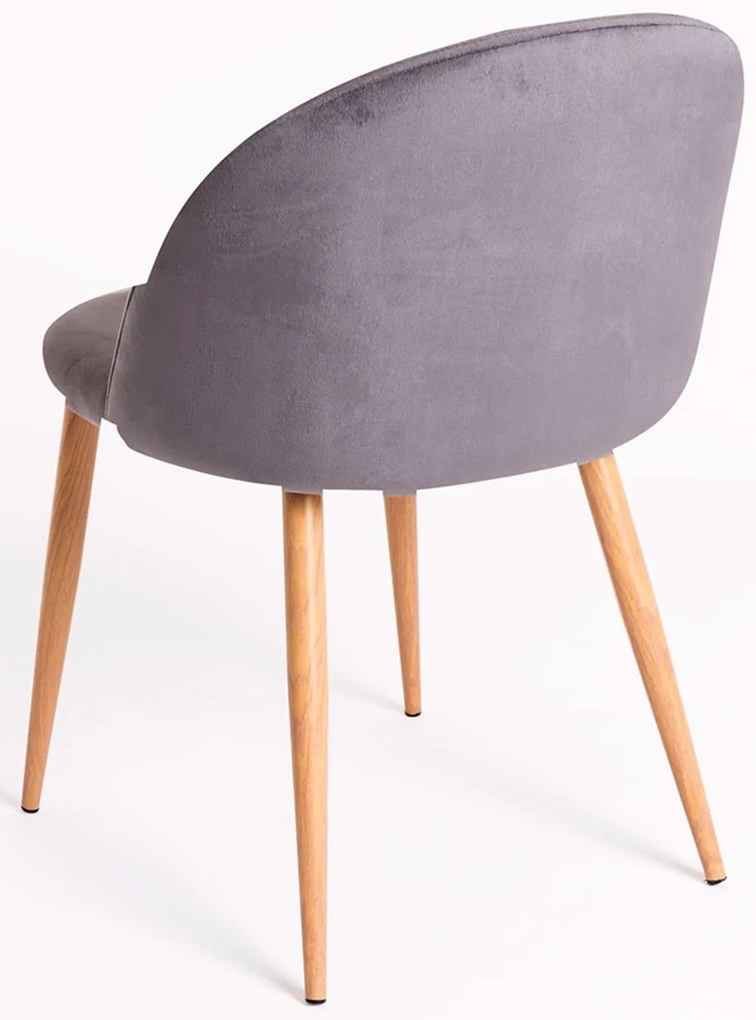 Set 4 fluwelen Vint Stoelen