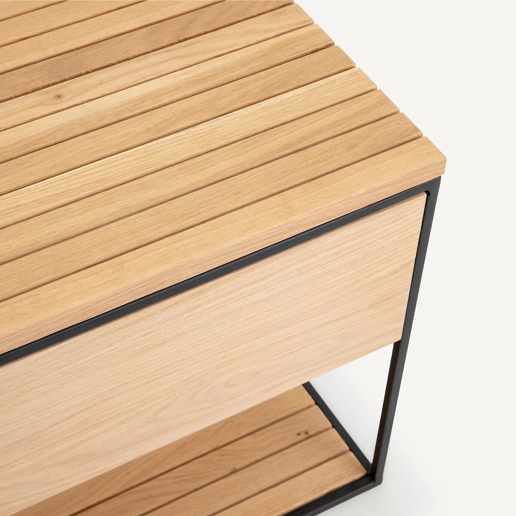 Bedvoetbank van eiken en eikenfineer, Aleena