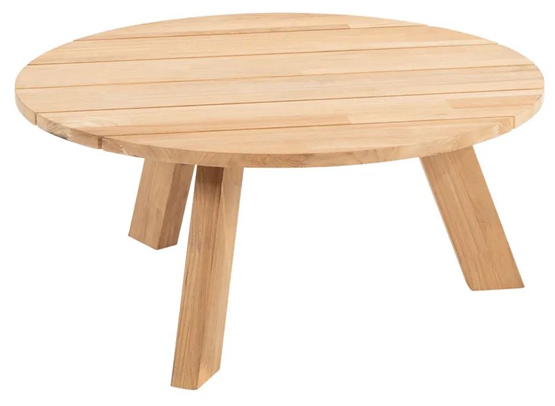 4 Seasons Outdoor Cosmic loungetafel Ø78 cm antractiet - teak
