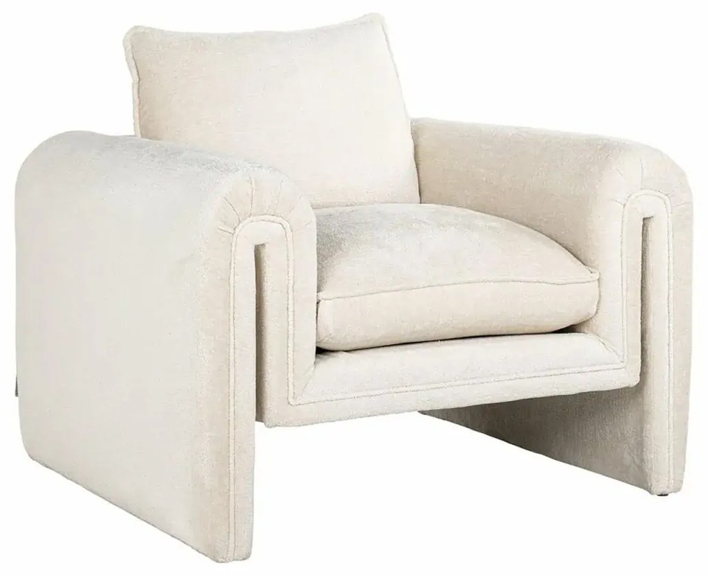 Richmond Interiors Sandro Design Fauteuil White Chenille