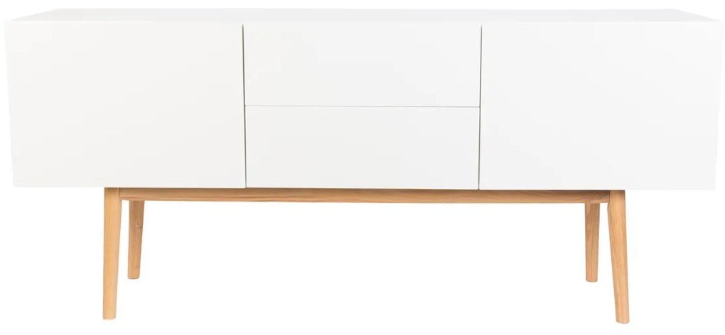 Zuiver High On Wood Hoogglans Dressoir Eiken 160 Cm - 160x40x71.5cm.