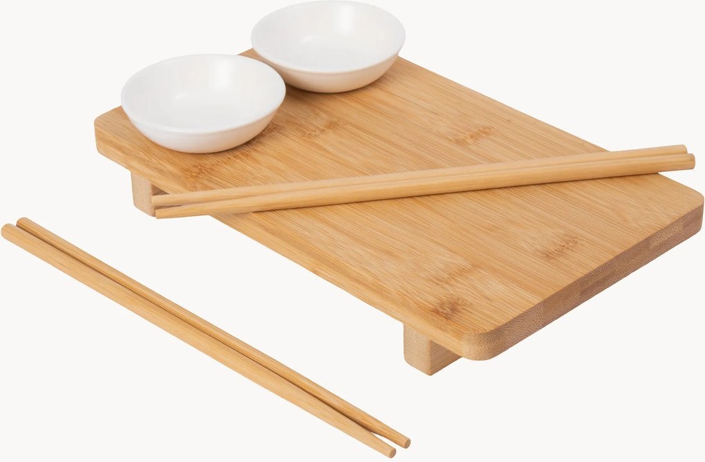 Sushi serveerset World of Flavours van bamboehout, 5-delig