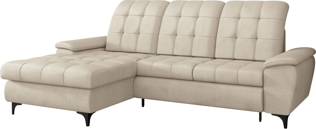 Hoekbank Sanford 103, Aanwezig, Aanwezig, 260x182x103cm, 116 kg, Poten: Metaal, Kunststof, Hout: Beuk, Grenen