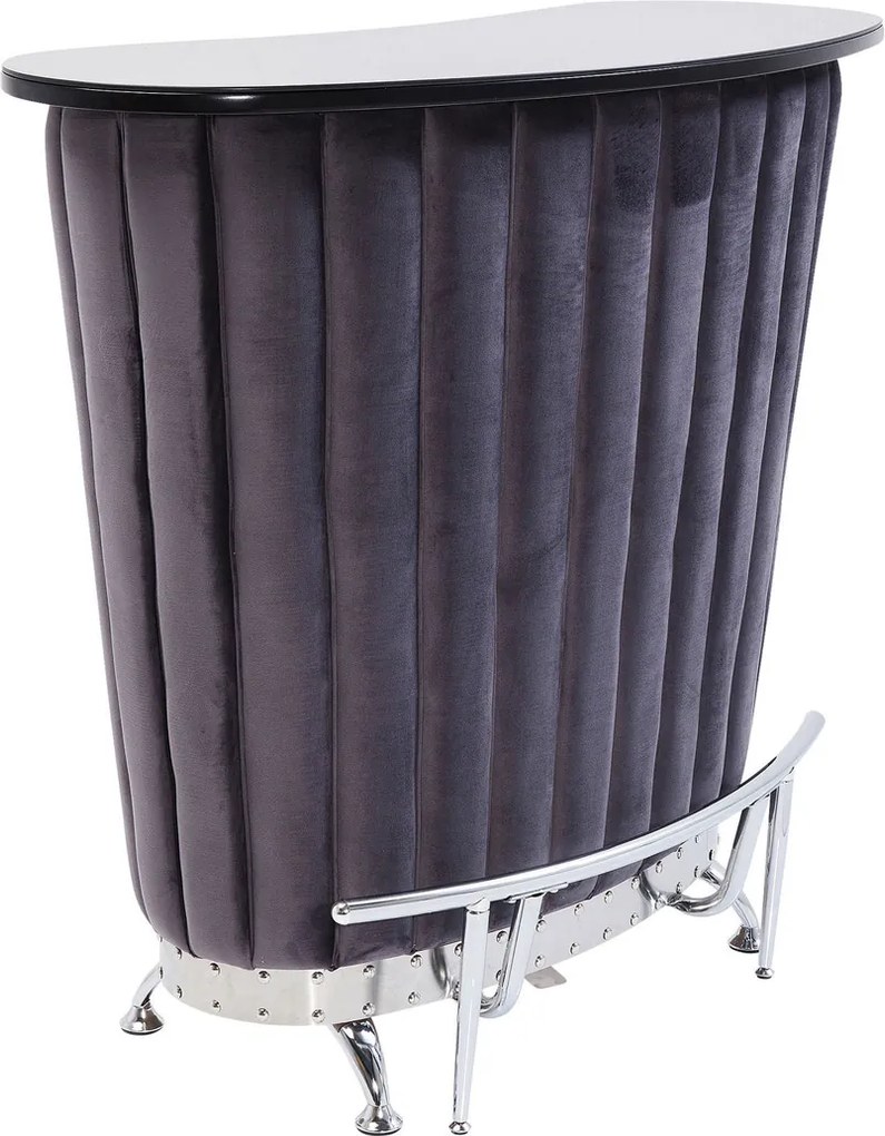 Huisbar Fluweel Grijs - 120 X 48cm.