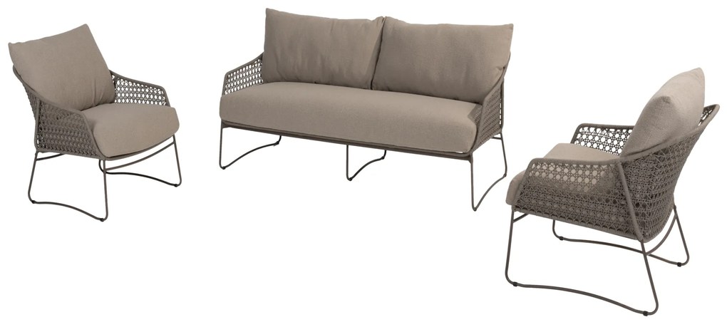 Moretti stoel bank loungeset 3 delig rope terre 4 Seasons Outdoor