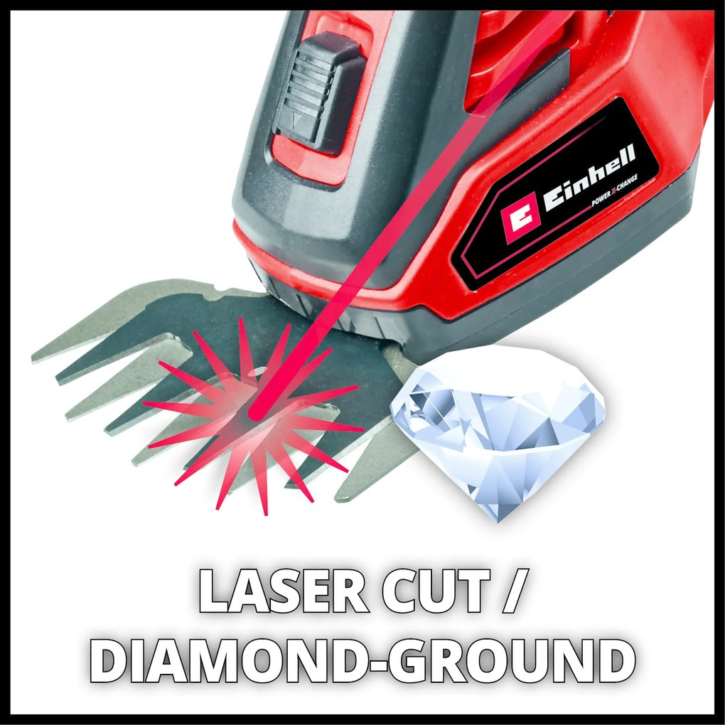 Einhell accu-gras- en heggenschaar GE-CG 18/100 Li T-Solo
