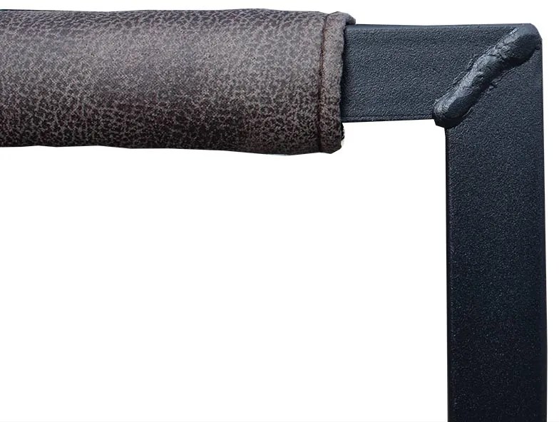 Eetkamerstoel - Apollo II - stof Cowboy retro lederlook antraciet