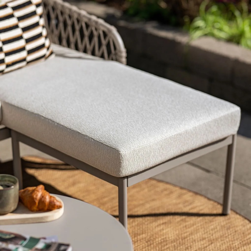 Novi Bente loungeset 3-delig chaise longue - zand