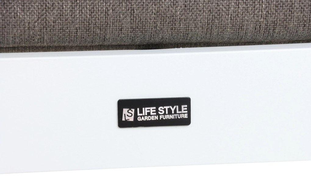 Hoek loungeset 5 personen Aluminium Wit Lifestyle Garden Furniture Luca