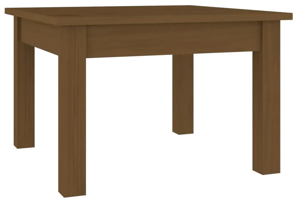 vidaXL Salontafel 45x45x30 cm massief grenenhout honingbruin