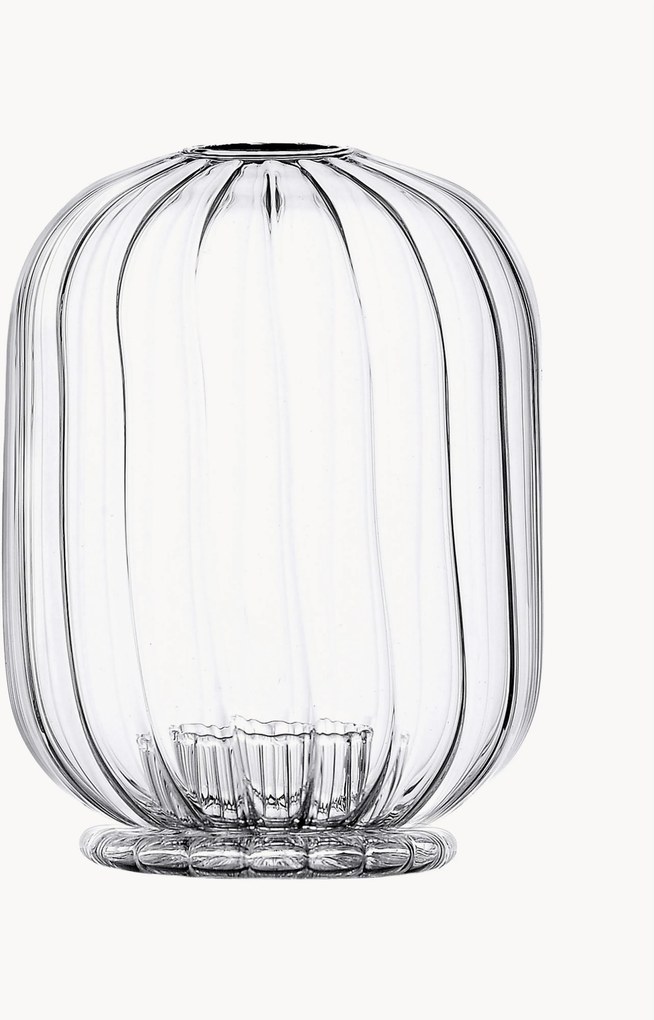 Handgemaakte kandelaar Cha No Yu van borosilicaatglas
