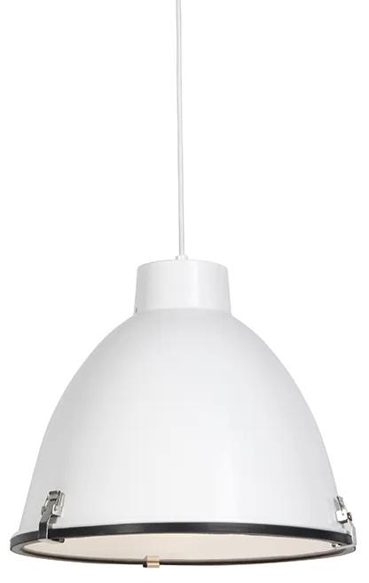 Industriële hanglamp wit 38 cm dimbaar - Anteros Industriele / Industrie / Industrial, Modern E27 rond Binnenverlichting Lamp