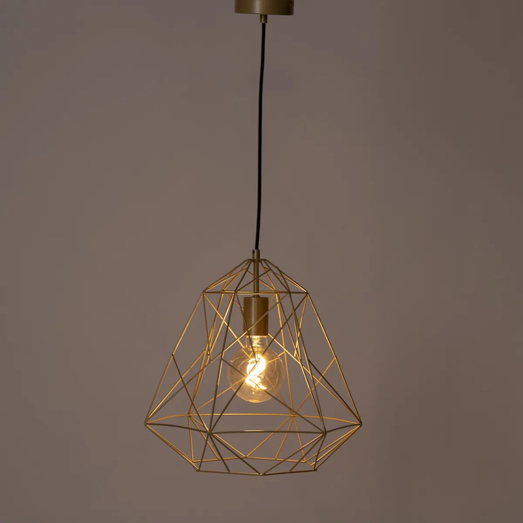 Industriële hanglamp goud  - Framework Basic