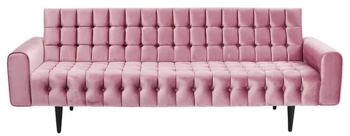 Kare Design Milchbar Retro Bank 3-zits Met Knopen Mauve