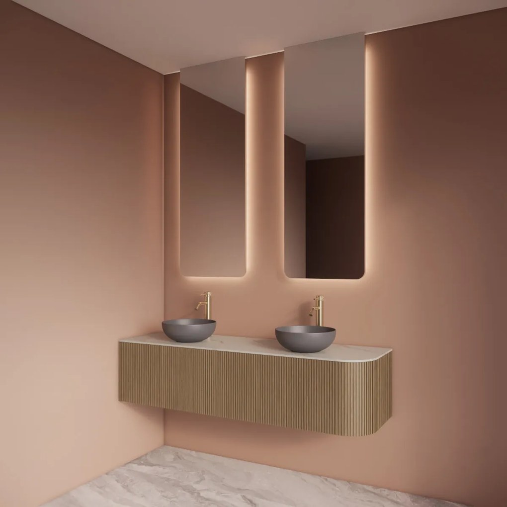 Gliss Design Lucis spiegel rechthoekig 40x140cm met handsensor