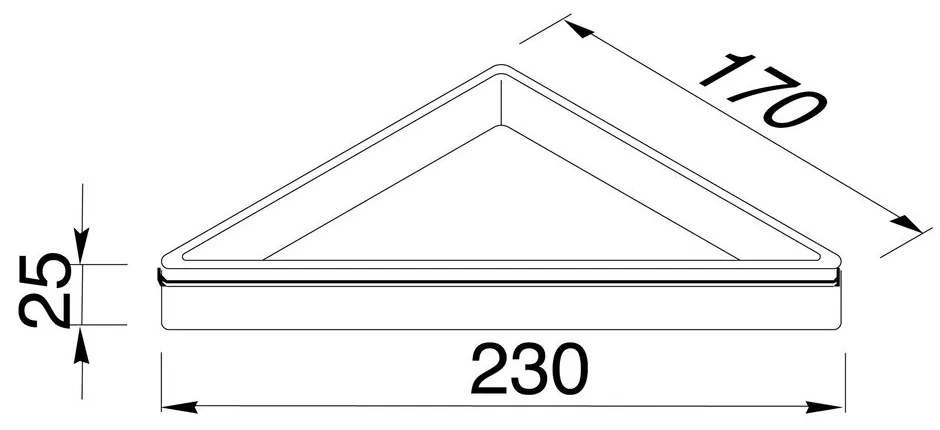 Geesa Frame Hoekplanchet zwart