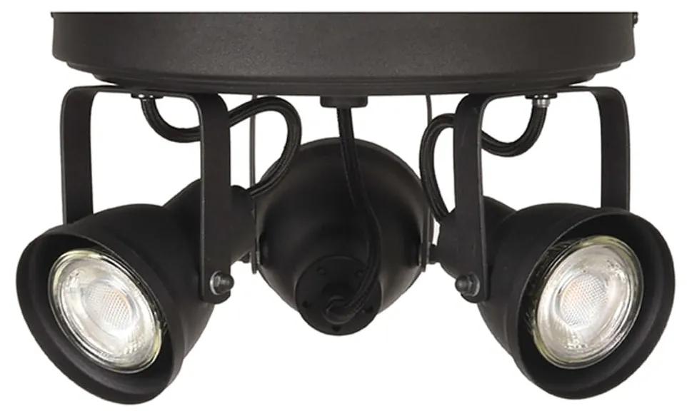 LABEL51 Spotlamp LED 3 spots Max 21x21x14 cm zwart